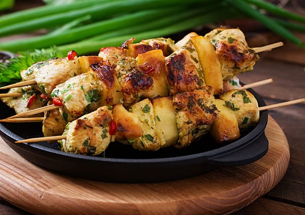 Cubic Chicken Seekh Kabab